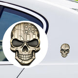 Maxbell 3D Decal Skull Car Sticker Modification Plating for Motorcycle Truck Bronzed