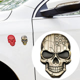 Maxbell 3D Decal Skull Car Sticker Modification Plating for Motorcycle Truck Bronzed