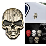 Maxbell 3D Decal Skull Car Sticker Modification Plating for Motorcycle Truck Bronzed