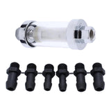 Maxbell Inline Oil Filter 3/8" 1/4" 5/16" Fittings for Boat Line Pipe