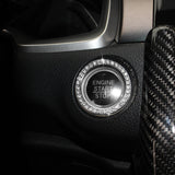 Maxbell Bling Rings Shiny Start Button Rhinestone Ignition Push Button Trim Colorful