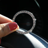 Maxbell Bling Rings Shiny Start Button Rhinestone Ignition Push Button Trim Colorful