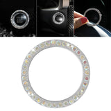 Maxbell Bling Rings Shiny Start Button Rhinestone Ignition Push Button Trim Colorful