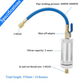 Maxbell R134A R12 Tool Filler Liquid Refrigerant Air Conditioning Car Oil Injector