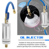 Maxbell R134A R12 Tool Filler Liquid Refrigerant Air Conditioning Car Oil Injector