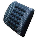 Maxbell Car Lumbar Support Pillow Headrest Support for Car Office Seat Support White Line