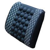 Maxbell Car Lumbar Support Pillow Headrest Support for Car Office Seat Support White Line