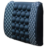 Maxbell Car Lumbar Support Pillow Headrest Support for Car Office Seat Support White Line