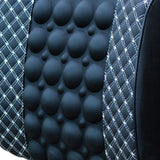 Maxbell Car Lumbar Support Pillow Headrest Support for Car Office Seat Support White Line