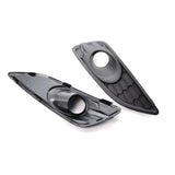 Maxbell 2x Hollow Front Bumper Lower Grilles for Ford Fiesta 2013 2014 2015 2016