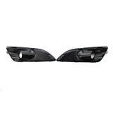 Maxbell 2x Hollow Front Bumper Lower Grilles for Ford Fiesta 2013 2014 2015 2016