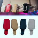 Maxbell Car Sun Visor Sunglasses Clip Organizer Multifunction for Truck Vehicle Red