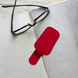 Maxbell Car Sun Visor Sunglasses Clip Organizer Multifunction for Truck Vehicle Red
