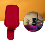 Maxbell Car Sun Visor Sunglasses Clip Organizer Multifunction for Truck Vehicle Red