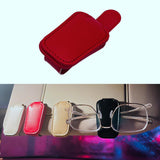 Maxbell Car Sun Visor Sunglasses Clip Organizer Multifunction for Truck Vehicle Red