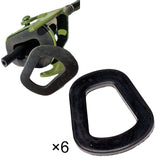 Maxbell 6Pcs Jerry Can Seal Ring Universal Engine Rubber for Motorcycle Automotive
