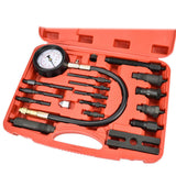 Maxbell 17 Pieces Diesel Engine Cylinder Compression Tester Tool Widely Application