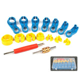 Maxbell 16 Pieces AC Fuel Line Disconnect Tool Set for A/C Fuel Transmission Systems