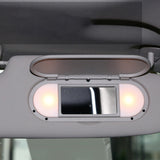 Maxbell Sun Visor Mirror Frame Cover for BMW MINI F55 F56 F60 2015-2022 Gray