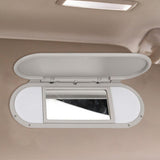 Maxbell Sun Visor Mirror Frame Cover for BMW MINI F55 F56 F60 2015-2022 Gray