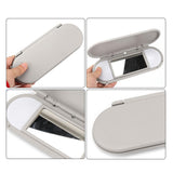 Maxbell Sun Visor Mirror Frame Cover for BMW MINI F55 F56 F60 2015-2022 Gray