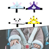 Maxbell Car Seat Head Support Infant Baby Soft Slumber Sling Fit for Children Rabbit