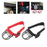Maxbell 2x Clothes Hook Fittings Universal Interior for Car Suvs Traveling Red