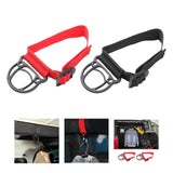Maxbell 2x Clothes Hook Fittings Universal Interior for Car Suvs Traveling Red
