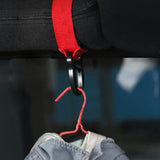 Maxbell 2x Clothes Hook Fittings Universal Interior for Car Suvs Traveling Red