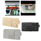 Maxbell Truck Sun Visor Organizer with Multi Pocket for Pens Notes Black