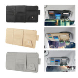 Maxbell Truck Sun Visor Organizer with Multi Pocket for Pens Notes Black