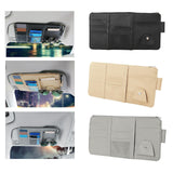 Maxbell Truck Sun Visor Organizer with Multi Pocket for Pens Notes Black