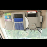 Maxbell Truck Sun Visor Organizer with Multi Pocket for Pens Notes Black