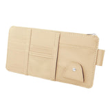 Maxbell Truck Sun Visor Organizer with Multi Pocket for Pens Notes Beige