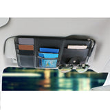 Maxbell Truck Sun Visor Organizer with Multi Pocket for Pens Notes Beige