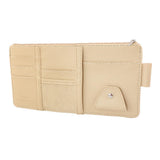 Maxbell Truck Sun Visor Organizer with Multi Pocket for Pens Notes Beige