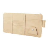 Maxbell Truck Sun Visor Organizer with Multi Pocket for Pens Notes Beige
