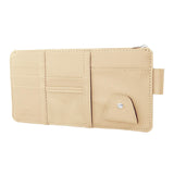 Maxbell Truck Sun Visor Organizer with Multi Pocket for Pens Notes Beige