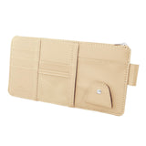 Maxbell Truck Sun Visor Organizer with Multi Pocket for Pens Notes Beige