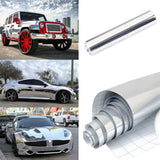 Maxbell Chrome silver Vinyl Wrap Sticker Decal Film Sheet for Motorcycle