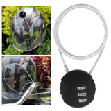 Maxbell Motorcycle Helmet Lock Cycling lock Universal mini Backpack Black