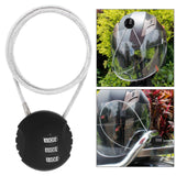 Maxbell Motorcycle Helmet Lock Cycling lock Universal mini Backpack Black