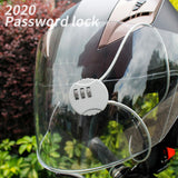 Maxbell Motorcycle Helmet Lock Cycling lock Universal mini Backpack Silver