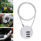 Maxbell Motorcycle Helmet Lock Cycling lock Universal mini Backpack Silver