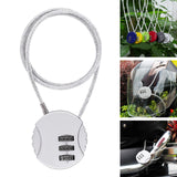 Maxbell Motorcycle Helmet Lock Cycling lock Universal mini Backpack Silver