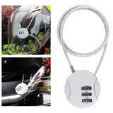 Maxbell Motorcycle Helmet Lock Cycling lock Universal mini Backpack Silver