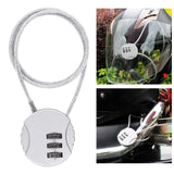 Maxbell Motorcycle Helmet Lock Cycling lock Universal mini Backpack Silver
