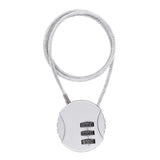 Maxbell Motorcycle Helmet Lock Cycling lock Universal mini Backpack Silver