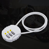 Maxbell Motorcycle Helmet Lock Cycling lock Universal mini Backpack Silver