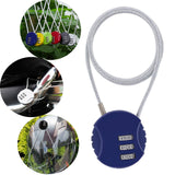 Maxbell Motorcycle Helmet Lock Cycling lock Universal mini Backpack Blue